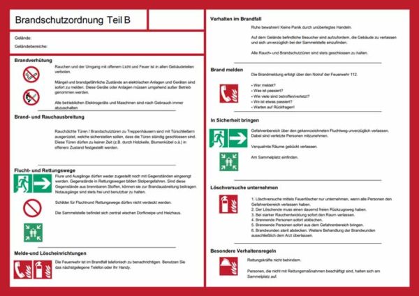 Brandschutzordnung - Brandschutz & Feuerlöscher ️ Allgemeinen Feuerschutz